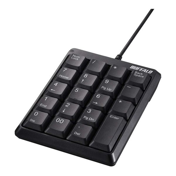 Buffalo BUFFALO Wired Compact Numeric Keyboard Black BSTK110BK