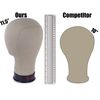 11.5" Tall Canvas Wig Head, cork filled (20"- 25") - (23" Circumference)