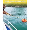 Opow Telescoping Boat Pole with 2 Pcs Replaceable Hooks, Telescopic Pole Rust-Resistant Floating Durable Luminous Bead Hook Threaded End for Push-Pull Docking Boating Cleaning Accessories
