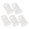 Quickun Plastic 5/8" Pex Barb Plug End Cap Pipe Crimp Fitting, Pack of 5