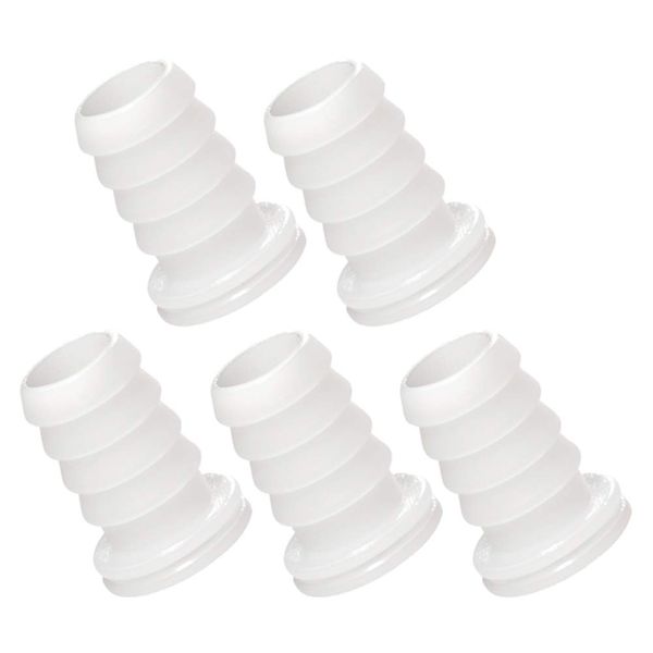 Quickun Plastic 5/8" Pex Barb Plug End Cap Pipe Crimp Fitting, Pack of 5