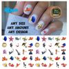 Finding Nemo Dory Waterslide Nail Decals Set Of 50 Instructions & Bonus
