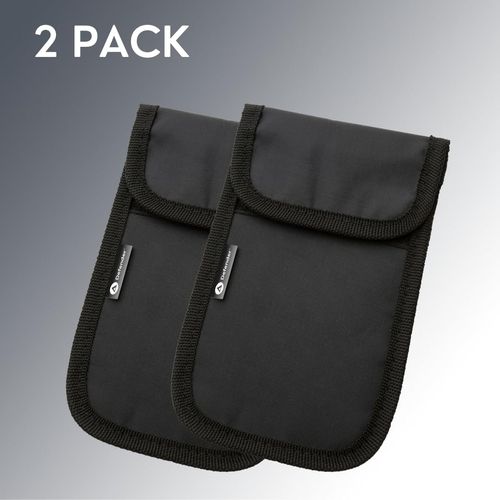 Defender Signal Blocker 2 Pack - RFID Faraday Pouch - Phone Case Signal Blocking Device - Car Key Security Case - Faraday Bag For Car Keys Mobile Phone Credit Cards