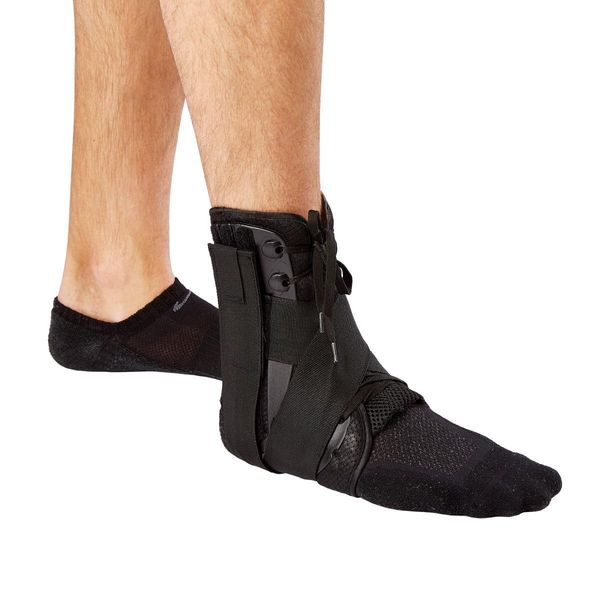 Lace-Up Ankle Brace,Black Medium