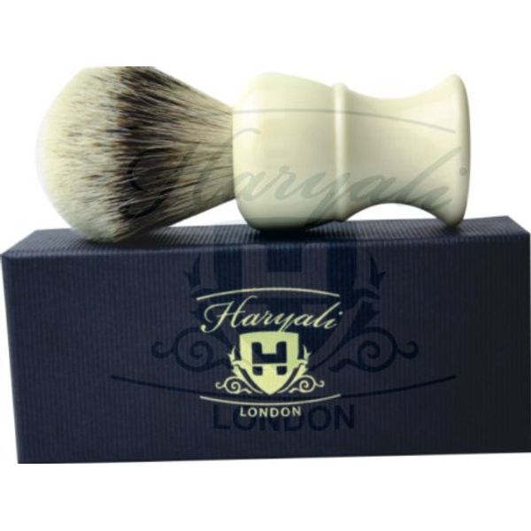 Traditional Imitation vory Handle Silver Tip Badger Hair Shaving Brush