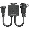 KIMOC LD-CC15S Timer Outlet, Rainproof, Button-type Digital Timer, Up to 1,500 W, Time-saving, Repeated Settings, Power Saving, Security Prevention, Constant Power, Automatic Disconnection, Easy