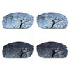 ToughAsNails 2 Pair Polarized Lens Replacement for Oakley Commit SQ Black&Silver Chrome