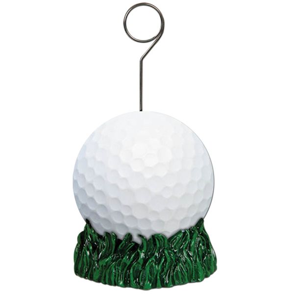Golf Ball Photo/Balloon Holder Party Accessory (1 count)