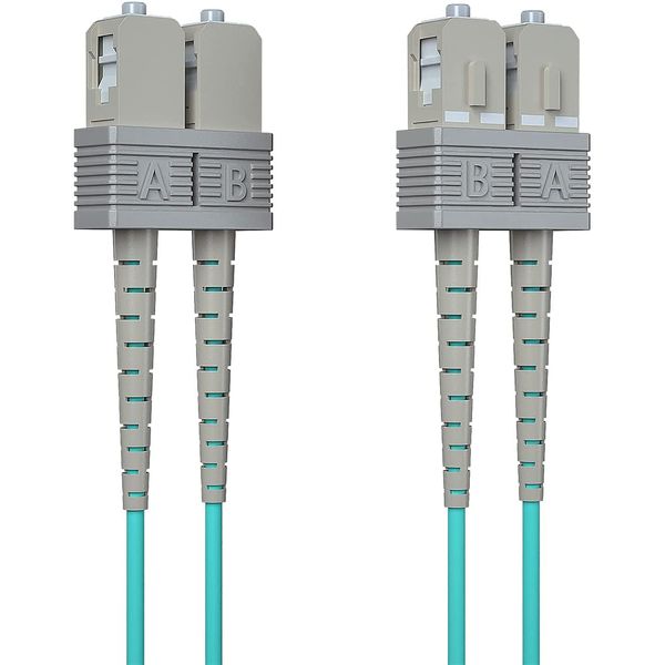 10Gtek OM3 Multimode Duplex SC/SC 10Gb/Gigabit Fiber Optic Cable 50/125μm 5m