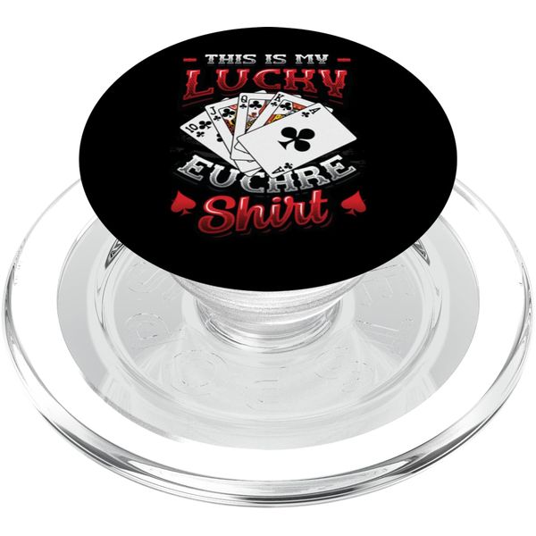 Euchre Card Game Euchre Player This Is My Lucky Euchre PopSockets PopGrip for MagSafe
