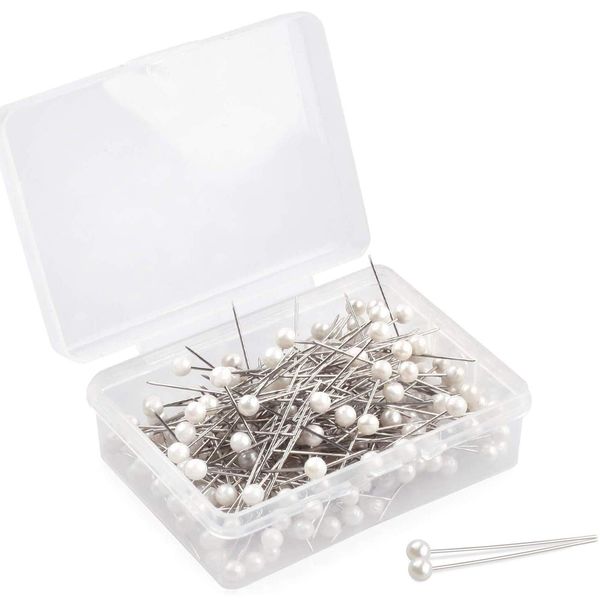 Push Pins, Map pins 600 PCS 1.5 in Pearlized Ball Head Pins Straight Pins Sewing Pins for DIY Sewing Crafts