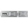 ABUS Double-hinged hasp 100/100 - Device for padlocks - for opening doors and corner solutions - 32156 - ABUS security level 4 - Silver colour