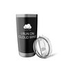 I Run On Cloud Wine Cloud Computing Funny Cloud Engineering Stainless Steel Insulated Tumbler