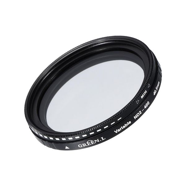 QUARKZMAN ND2-400 Lens Filter Variable Neutral Density Filter 40.5mm Circular ND Filter Neutral Density Filter for Camera Photography Lens