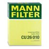 MANN Genuine Replacement Pollen Cabin Interior Air Filter CU26010