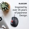 ELECOM EX-G Wired Trackball Mouse, Ergonomic Thumb Control, Smooth Tracking Roller Ball, 5 Programmable Buttons, Tilt Scroll, Computer Mice for PC Mac