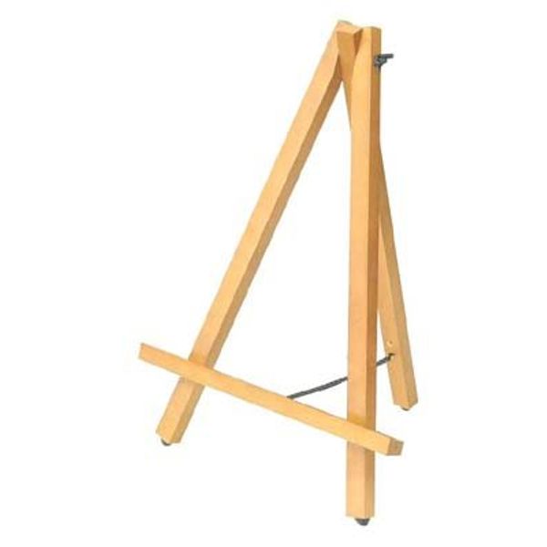 Wooden easel S size natural wood grain