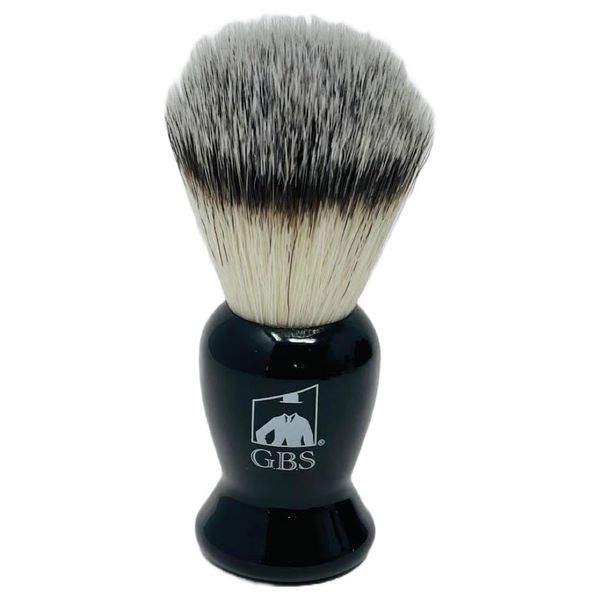 G.B.S Black Shaving Brush for Wet Shave Using Shaving Cream & Soap- Best Shave of Your Life for Safety Razor, Double Edge Razor, Straight Razor or Shaving Razor