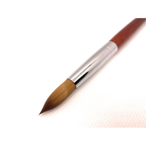 Kolinsky Sable Acrylic Nail Brush by Mondy Moo - Rosewood Pen Gel Nail Art Manicure Painting Tool (14#)
