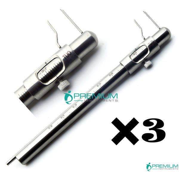 3× Dental Micro Boley Gauge Material Thickness Teeth Size Measuring Instruments