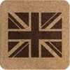 'Flat UK Flag Design ' Square Cork Trivet/Pot Stand (TR00026112)