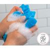 S&T INC Exfoliating Body Scrubber, Back Scrubber for Shower and Exfoliating Cloth, 11.8 Inch x 35.4 Inch, Assorted, 3 Pack