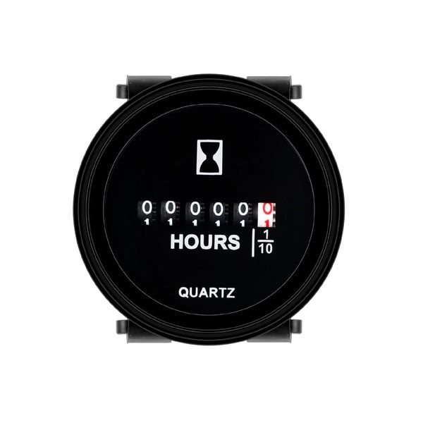 HonorMeet Mechanical Hour Meter,DC 8V to 80V,Hours Log for Maintenance,Waterproof Design for Zero Turn Lawn Mower Tractor Compressor Boat Marine Jetski Outboards Snowmobile.(DC8V-80V)