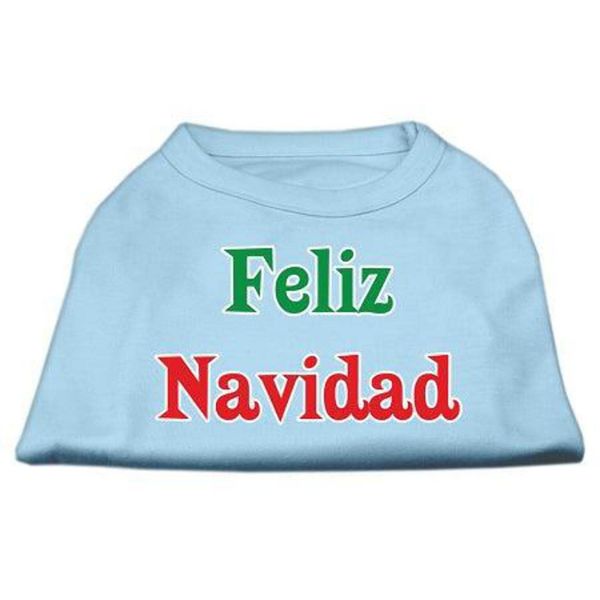 Mirage Pet Products 10-Inch Feliz Navidad Screen Print Shirts for Pets, Small, Emerald Green