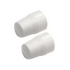 2 Pack Radiator Valve Cap - Universal Push-Fit White Plastic Radiator Cap
