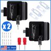 2Pcs RV Paddle Entry Door Lock Latch Handle Knob Deadbolt Camper Trailer Black 
