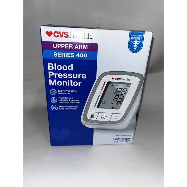 CVS Health Blood Pressure Monitor Upper Arm Series 400 New In Box