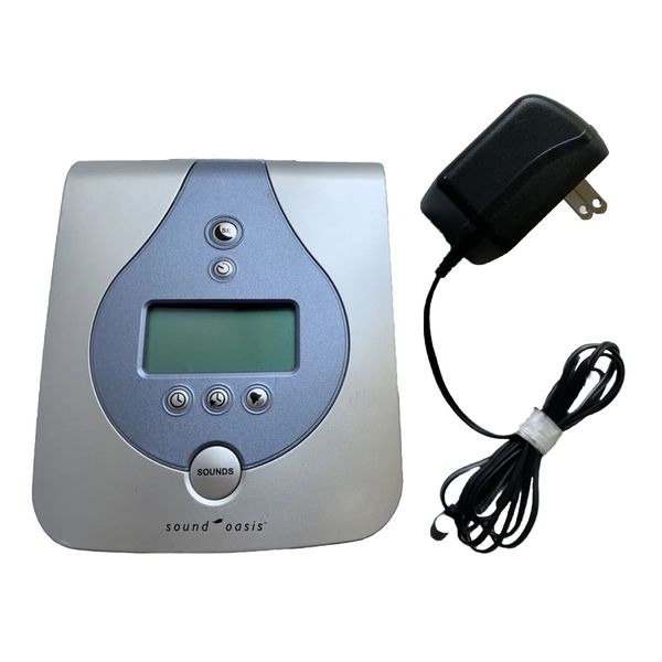 SOUND OASIS SLEEP SOUND THERAPY SYSTEM with SPA RETREAT SOUND CARD, POWER CORD