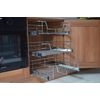 Lighting Innovations 1 X 500MM PULL OUT WIRE BASKET KITCHEN LARDER BASE UNIT CUPBOARD SOFT CLOSE