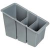Delfinware Plastic Cutlery Box, Grey, 19 x 10.5 x 13 cm