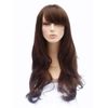 Long brown wig with loose waves: Mandy light chocolate brown #12