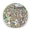 Modern Decorative Ceramic Personalised Postcode Map Landmark Coaster With Cork Base. Gift Present Idea New Home Decor Accessory.