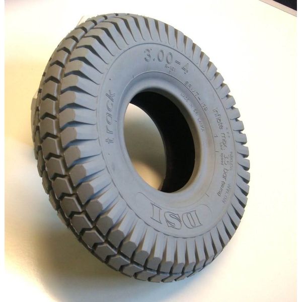 260x85 3.00-4 Grey Block Mobility Scooter Tyre 300x4