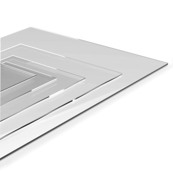 Polycarbonate Clear Plastic Sheet Material 5mm Cut to size (1000 x 500mm)