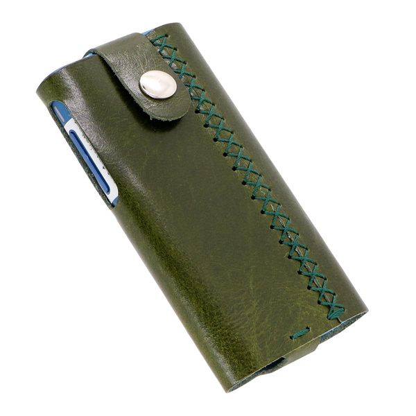 CaseGuider Glow Hyper Air Case, Glo Hyper Air Case, Genuine Leather, Handmade Product, Cowhide Leather, Glow Hyper Air Cover, Electronic Cigarette Case, Glow Hyper Case, Protective Case, Simple, green