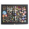 Pin Ribbon Medal Display Case Button Badge Shell Lapel Black Holder Cabinet