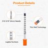 20 pack 1ml Dispensing Measuring Tool with 31G (8mm long),Multiple Uses Laboratory Accessories, Individually Wrapped