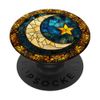Crescent Moon and Star Decorative Art Piece PopSockets Adhesive PopGrip