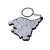 Generico Spain Basque Country 3D Topographic Keyring, Gray-black, One size