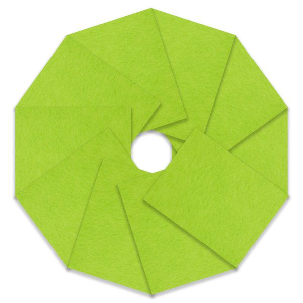 Craft Felt, 10 Pack, Lime Green,23 x 30cm