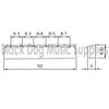 Quality 52mm six string BONE Guitar Top Nut