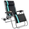 PORTAL Padded Zero Gravity Lounge Chair, Oversized XL,  with Headrest Side Table,Support 350lbs