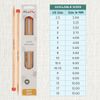 KnitPro 30 cm x 7 mm Basix Single Pointed Needles, Birch