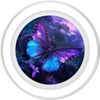 Purple Butterflies PopSockets PopGrip for MagSafe