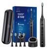 Lovely Land Sonic Electric Toothbrush for Adults, 5 Modes Power Rechargeable Toothbrush with 4 Replacement Brush Heads and Travel Toothbrush Case, Smart Timer – Whitening Electric