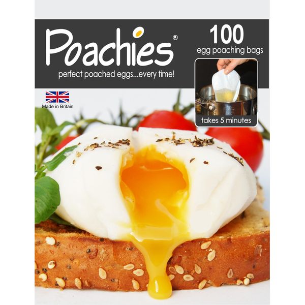 Poachies Poachies Egg Poaching Bags, 17 x 13.5 x 3 cm, Pack of 100